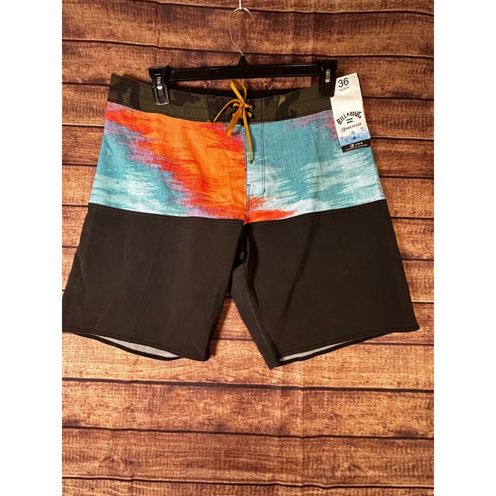 Billabong Mens Fifty50 Pro Recycler Boardshorts Camo Abstract 36 NEW Surf Swim